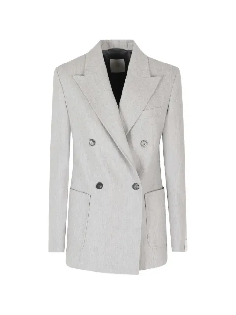 Eleventy double-breasted peak-lapels blazer Grey N80GIAJ03TES0H041099