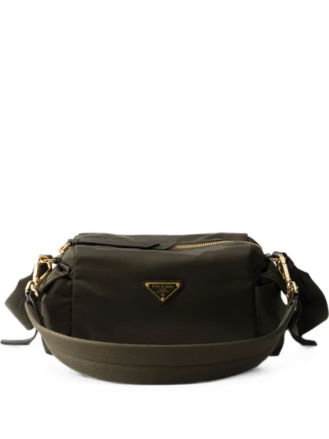 Prada Explore small Re-Nylon and leather shoulder bag Green 1BH232VNOORDLN