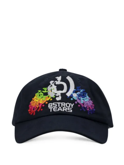Denim Tears x Bstroy Rainbow logo-embroidered baseball cap Blue DT692