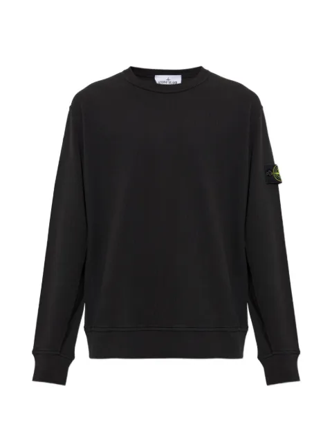 Stone Island logo-patch sweater Black L2S156100017S0472
