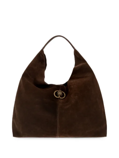 Kurt Geiger London large Chelsea suede shoulder bag Brown CHELSEALGSLOUCHHOBO0