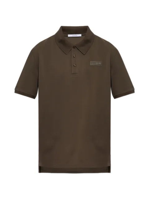 Givenchy logo-patch polo shirt Brown BML00G3YTX