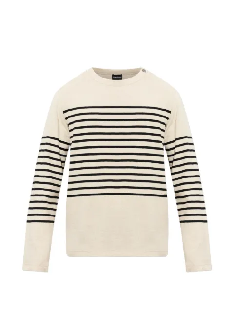Emporio Armani striped sweater White EM006927AF28307