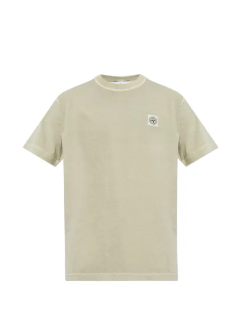 Stone Island logo-patch T-shirt Green L2S152100026S0057