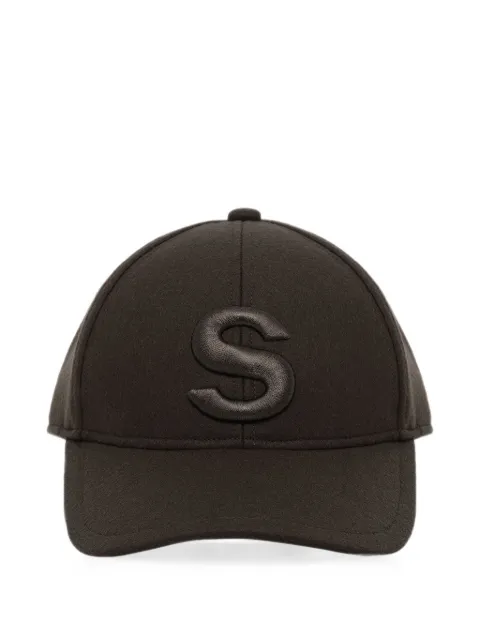 sacai S embroidered-logo cap Green 2601175S
