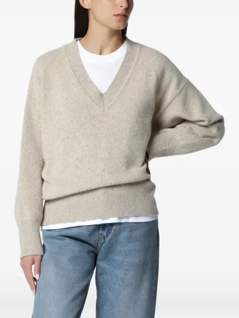 Róhe mouline V-neck sweater Neutrals 42023350WO