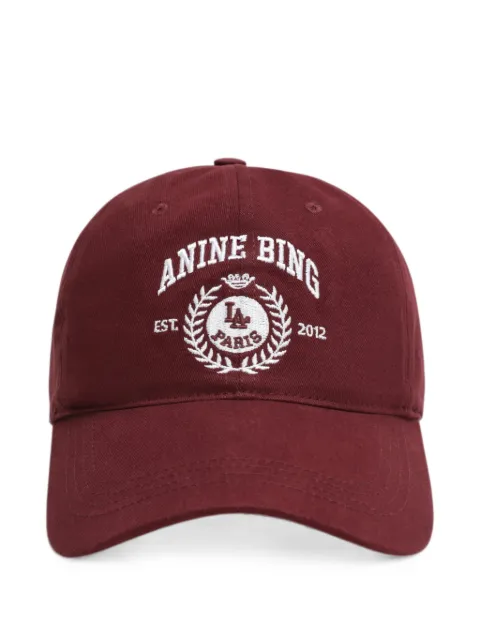 ANINE BING Jeremy baseball collegiate cap Red A1212678CO