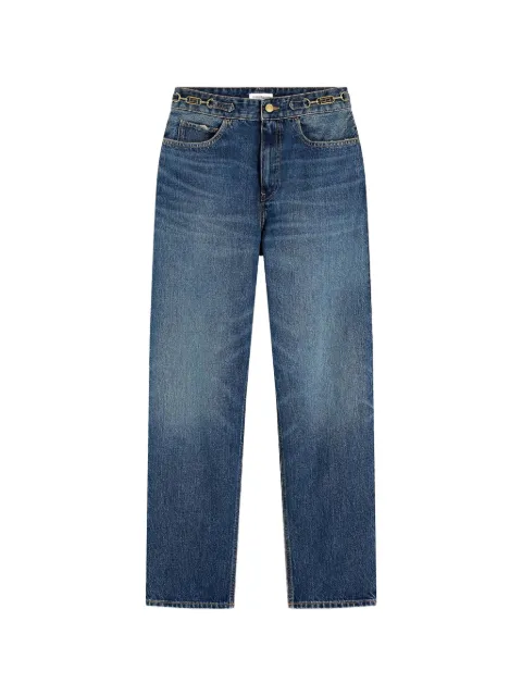 Tommy Hilfiger chain-detail whiskered jeans Blue WW0WW49960