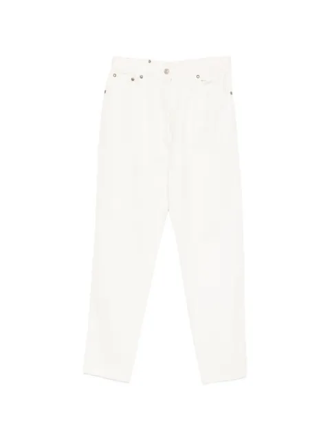 Versace Pre-Owned 1980s logo-patch jeans White VE250CCZ