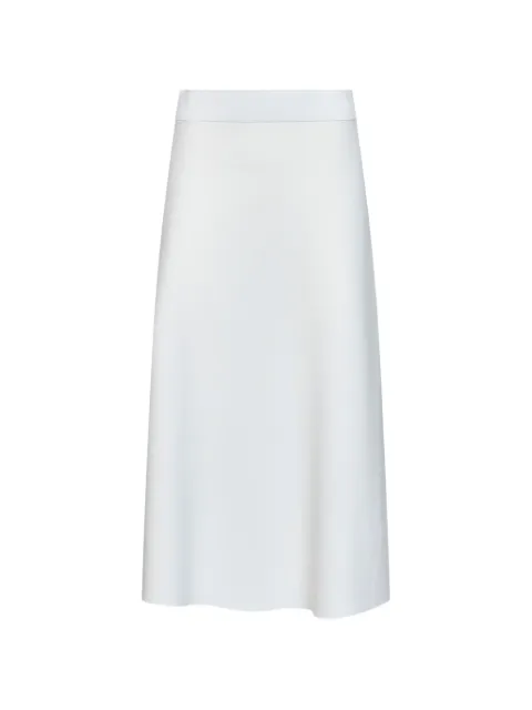 Max Mara Milano-knit midi flared skirt White 2621306011600