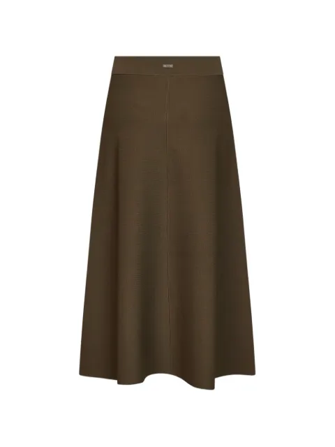 Max Mara Milano-knit midi flared skirt Brown 2621306011600