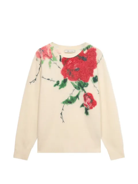 Blumarine floral-print sweater Neutrals RF6202MAB