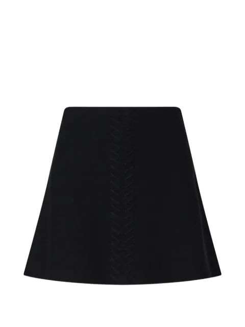 LIU JO knit mini skirt with braided details Black WF6188MS81R22222