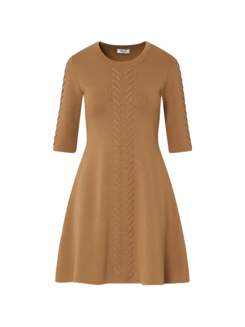LIU JO knit fit & flare dress Neutrals WF6185MS81R