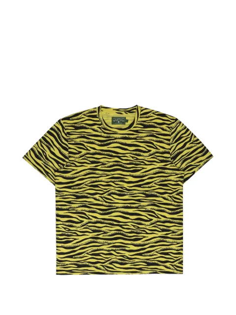 Denim Tears zebra-print T-shirt Yellow DT697