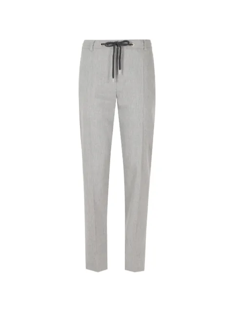 Eleventy drawstring-waist tailored trousers Grey N80PANE01TES0H041