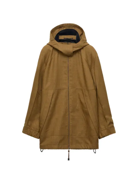 Prada Mélange hopsack wool jacket Brown P8090SOOO6011