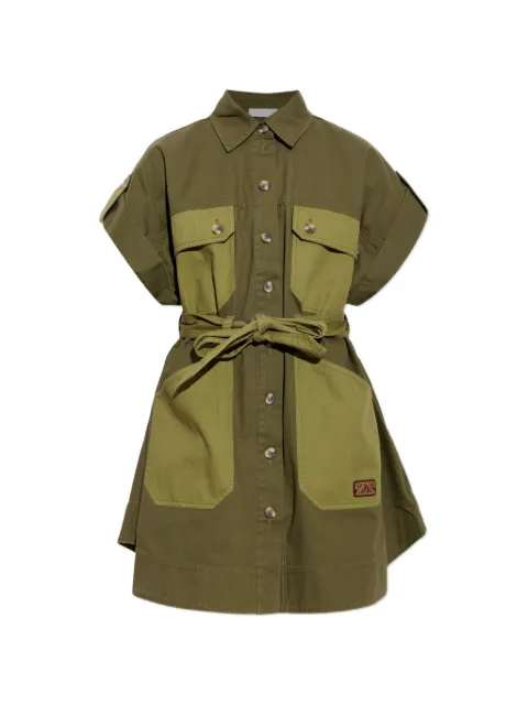 ZIMMERMANN belted mini dress Green 8521DSS265