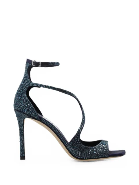 Jimmy Choo Azia crystal-embellished sandals Blue AZIA95SWQ