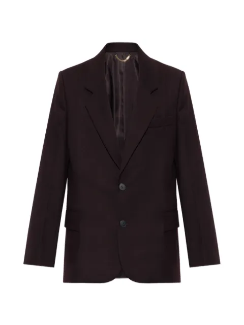 Victoria Beckham single-breasted notched-lapel blazer Red 1326WJK007371A0