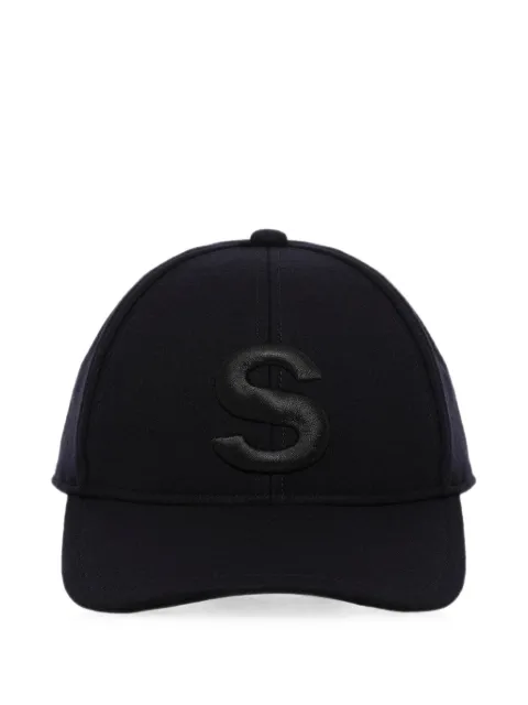 sacai embroidered-logo wool-melton cap Blue 2601175S