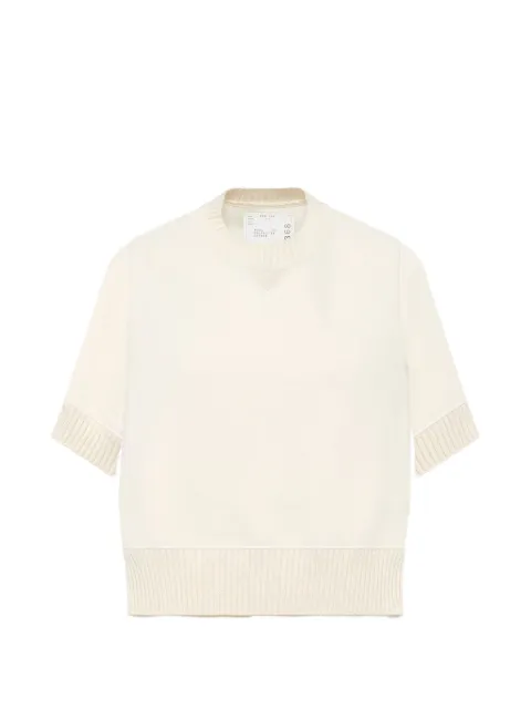 sacai short-sleeve blouse Neutrals 2608578