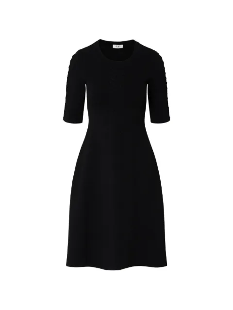 LIU JO knit fit & flare dress Black WF6185MS81R