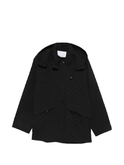 Cecilie Bahnsen Finn floral-jacquard oversized jacket Black 226OTW21008CB