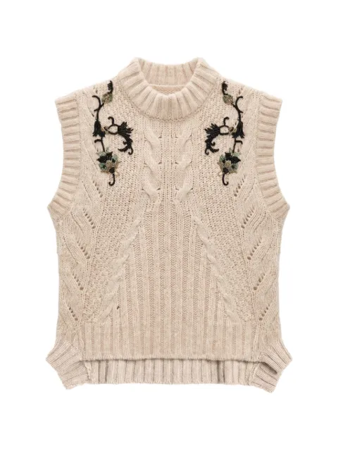 La DoubleJ Cameo vest Neutrals PUL0405KNI215SOLIDBR05