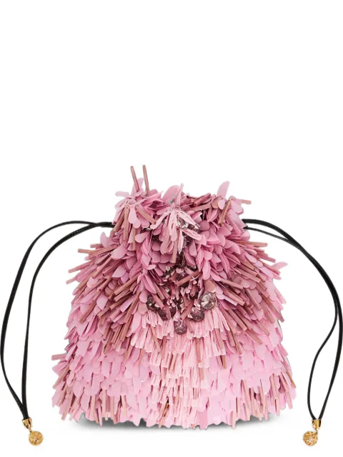 La DoubleJ Dustbag pochette embroidered Pink BAG0106EMB207SOLIDPI01