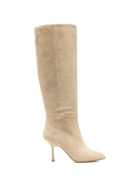 Stuart Weitzman suede pointed-toe boots Neutrals SO506