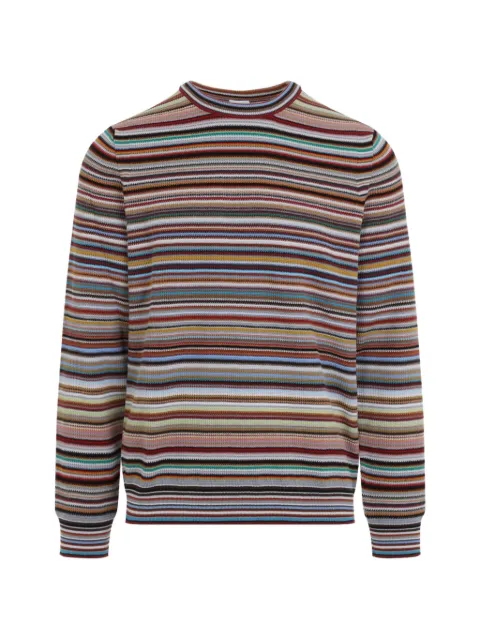 Paul Smith striped cotton sweater Neutrals M1R982ZW03161