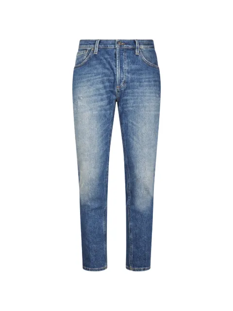 DONDUP faded-effect logo-patch jeans Blue UP434DS0405UMT9800