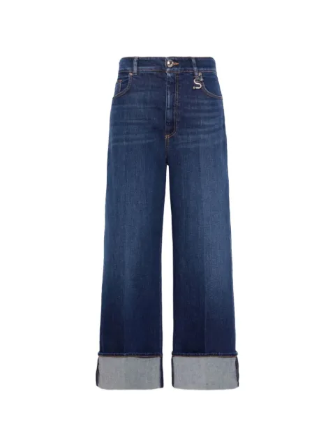 Sportmax Dufo turn-up wide-leg jeans Blue 2622186095