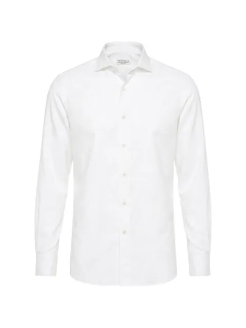 Brunello Cucinelli long-sleeve button-up shirt White MY6370627C003
