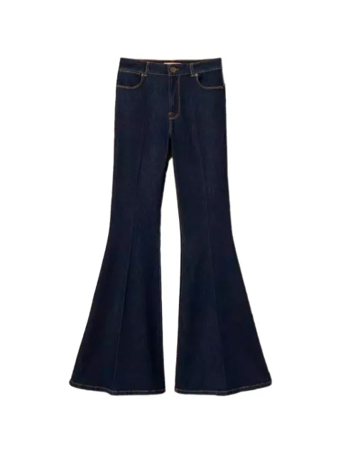 TWINSET belt-loop flared jeans Blue 262TP2900
