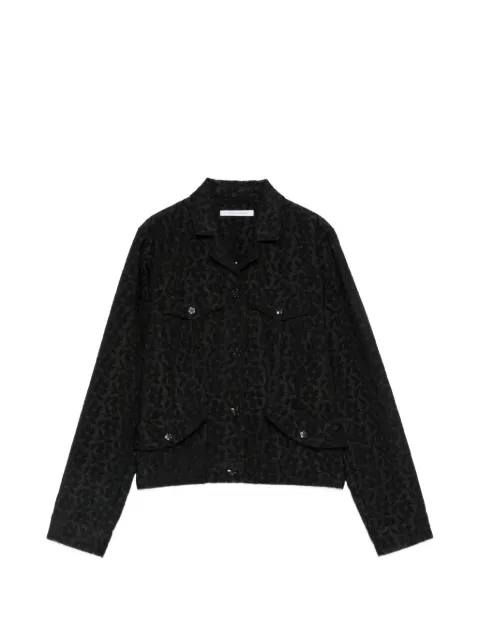 Cecilie Bahnsen Clover floral-jacquard jacket Black 226RTW14002