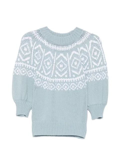Altuzarra Howard Fair Isle-knit Blue F1268831KCS055