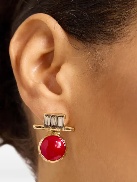 La DoubleJ Shen loop earrings Gold EAR0082BRA003SOLIDRE02