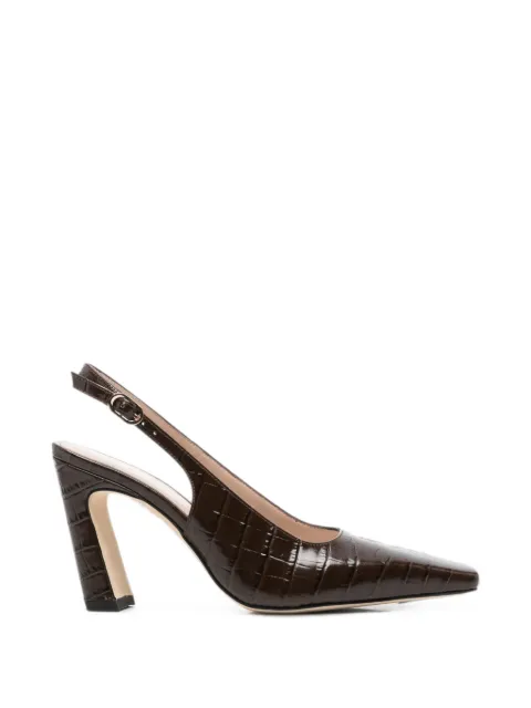 Stuart Weitzman croc-effect slingback pumps Brown SO122