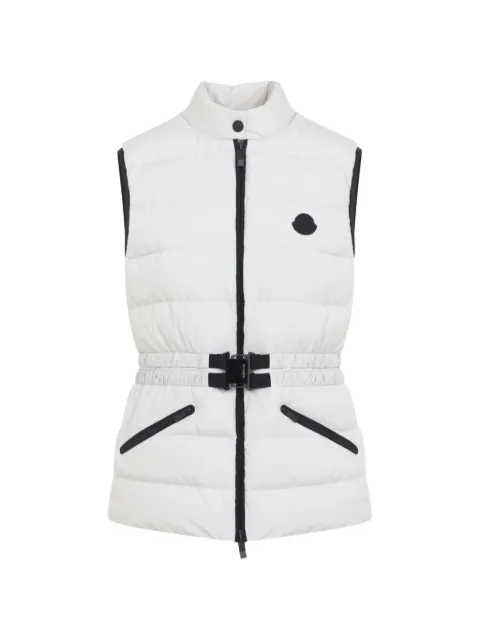 Moncler Romantisme belted quilted vest White L20931A00038599KJ