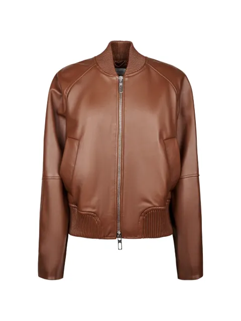 Sportmax Amour leather jacket Brown 2622446011600