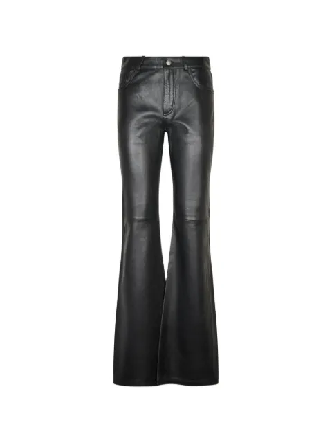 Haikure leather flared trousers Black HEW03338PL008