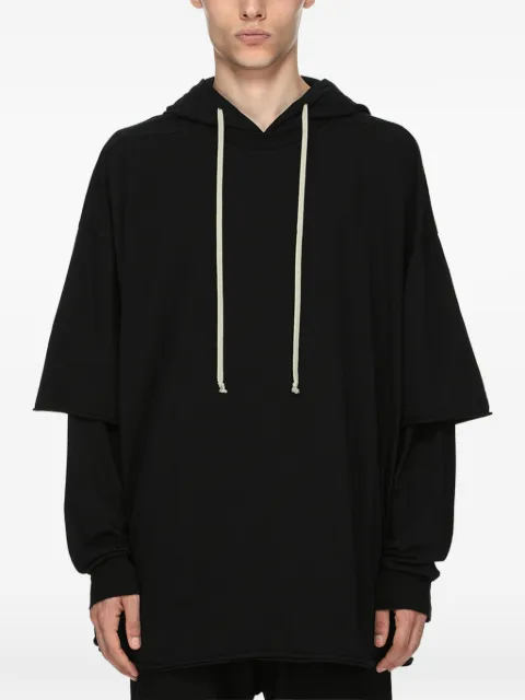 Rick Owens DRKSHDW Tommy Hustler hoodie Black DU02F6271RN09