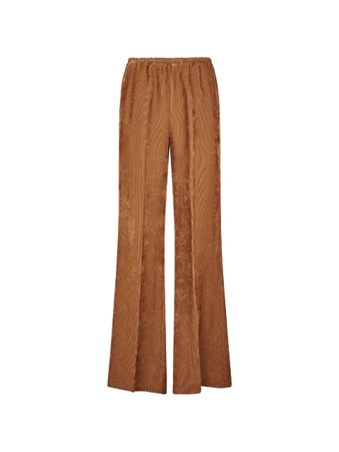 Forte Forte ribbed-knit velvet trousers Orange 15042F50A1504