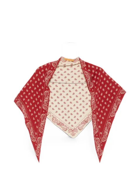 Guest In Residence paisley-print bandana scarf Red A28334AF