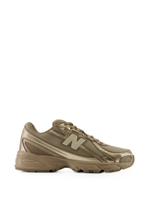 New Balance 740 metallic-finish mesh sneakers Brown U7402XX