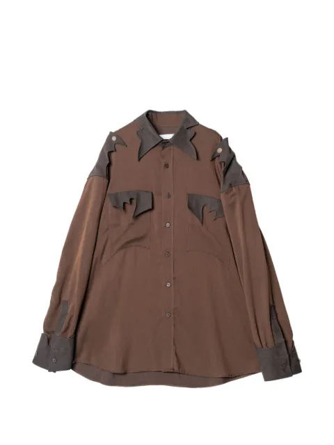 Yoshiokubo Drift Flap shirt Brown YKF26206