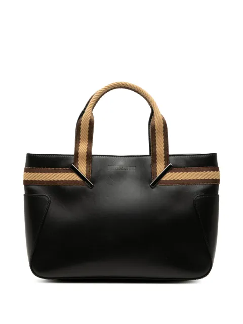 Gucci Pre-Owned 2000-2015 Calfskin Web handbag Black P5DBGAV7Z80KRC63