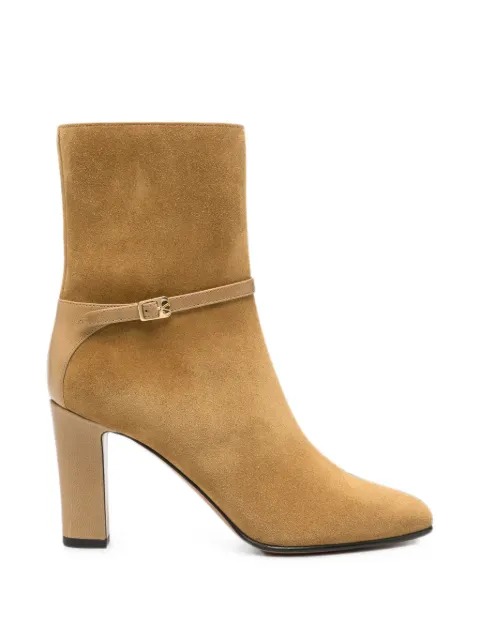 Valentino Garavani VLogo buckle-strap boots Brown WS0PZ8PBG